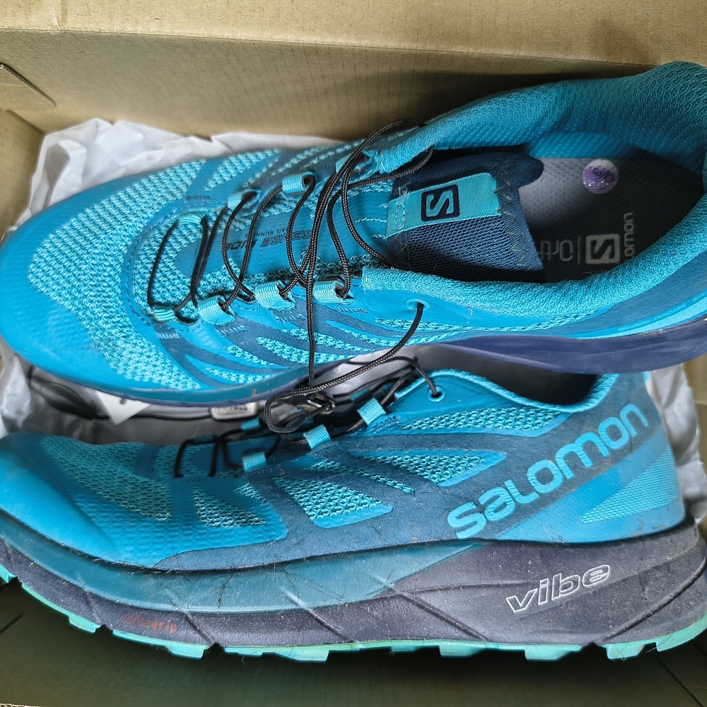 Salomon Women's Sense Ride W Blue Bird Deep Lagoon Trail Running Shoes